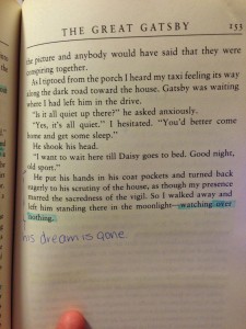 "His dream is gone." And, after this chapter, so was "H"s aqua highlighter.